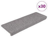 Samoljepljivi otirači za stepenice 30 kom 65x21x4 cm srebrni