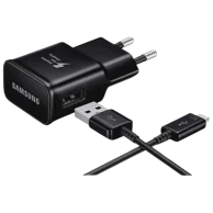 SAMSUNG Punjač USB Quick Charger EP-TA20EBEUGWW, + Micro-USB kabel, crni