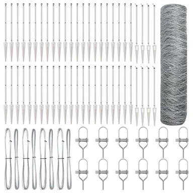 Šesterokutna ograda, 1x100 m, čelik, pocinčani