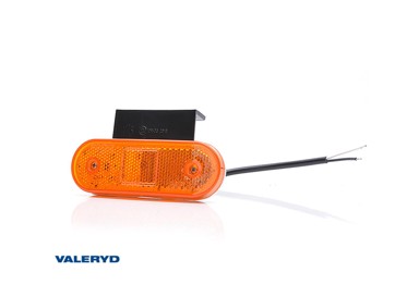 VALERYD Pozicijsko LED svjetlo bočnog označavanja, desna/lijeva 63 x 114 x 40 mm, žuta, 220 mm kabel s gumenim prihvatom