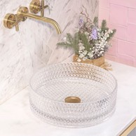 REA Nadgradni umivaonik Cristal Transparent, prozirna