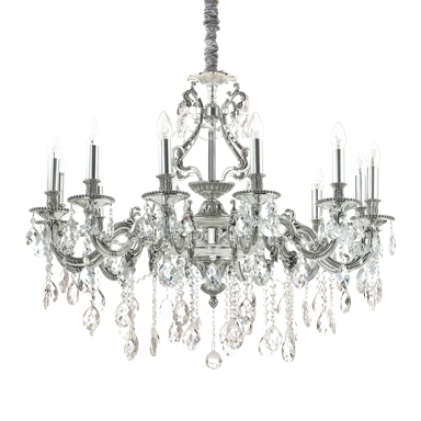 IDEAL LUX Luster Gioconda SP12, E14 ID164953, srebrna