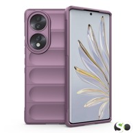 Silikonska Wave maskica za Honor 70 Svijetlo ljubičasta