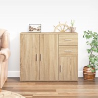 Komoda boja hrasta sonome 91x29,5x75 cm od konstruiranog drva
