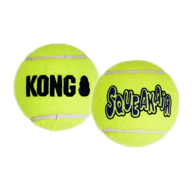 KONG Igračka za psa, SqueakAir Ball Small, zvučna, 5,1 cm, 3 komada