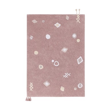LORENA CANALS Ružičasti periv/ručno rađen pamučan dječji tepih 140x200 cm Noah