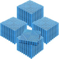 VEVOR Modularne podne pločice za odvodnju, međusobno povezive, jastučić 30 x 30 x 1,5 cm, plave boje