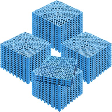 VEVOR Modularne podne pločice za odvodnju, međusobno povezive, jastučić 30 x 30 x 1,5 cm, plave boje