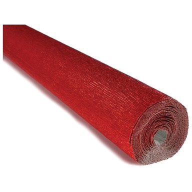 CARTOTECNICA ROSSI Krep papir 803, 180 g, 50 x 250 cm, metalik crveni