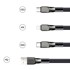 JOYROOM Kabel 3u1 USB Lightning Lightning USB-C 1.3m, crvena  