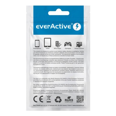 EVERACTIVE USB-C kabel, 1 m, crni, opleteni, brzo punjenje, 3 A, CBB-1CB