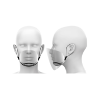 Mini vizir za lice, prozirni