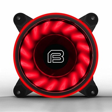 BIT FORCE Ventilator za PC SPECTRUM, 15 LED, crveni