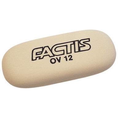 FACTIS Gumica Sintetička OV12 Oval, bijela