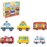 Dječje drvene puzzle KP22046, Traffic