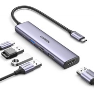 UGREEN USB HUB Multiport adapter USB-C 4K HDMI, 100W, 4K@30Hz HDMI