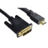 INLINE HDMI na DVI adapter kabel High Speed, crni, 3 m 17663P
