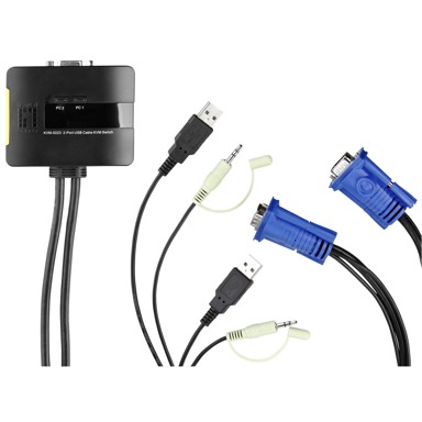 LEVEL ONE Audio kabel KVM-0223 2 Port USB