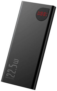 BASEUS Prijenosna baterija Adaman, 22.5W, 10000 mAh, crna 