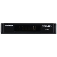AMIKO TV-tuner i Media Player, DVB-S2X+T2/C, 4K, WiFi, USB, Linux