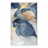 MILA HOME Plavi/u zlatnoj boji perivi tepih 80x150 cm Golden Leaves 
