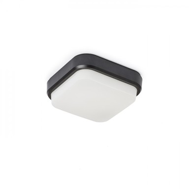 RENDL Montažna lampa, Taris SQ 17, 230V, LED 8W, IP54, 3000K, crna