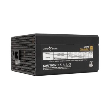 WHITE SHARK Napajanje Colonel-2, 600W, 140mm vent., 80+ Bronze, modularno