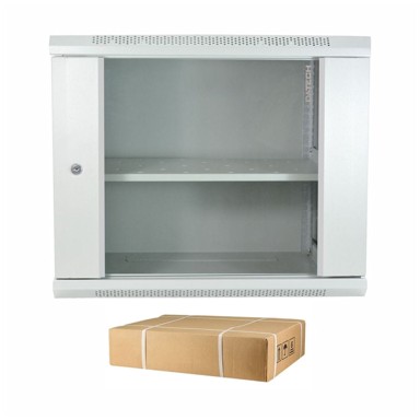 DATECH Zidni ormar 18U 901 600x600 + polica DP.6618.9000, sivi