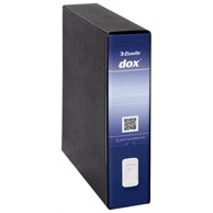 ESSELTE Registrator A4 DOX9, široki, u crnoj kutiji, plavi