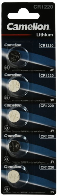 CAMELION Litijska dugmasta baterija CR1220 5 kom