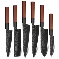 Set kuhinjskih noževa HO-37346, smeđi