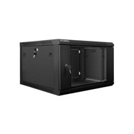 LANBERG Ormar za ugradnju na zid 19'', 6U, 600x600mm, staklena vrata, crni