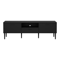 TVILUM Crna TV komoda 177x57 cm Media 