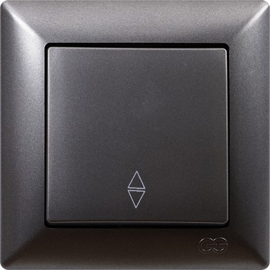 Prekidač podžbukni sklopka visage tamno siva izmjenična 10A-250V