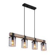 GLOBO LIGHTING Stropna Lampa Lila 4xE27 60W, bijela