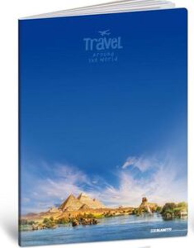 BLASETTI Bilježnica Scuola HP travel around the world, A4 kvadratići, 42 listova, meki uvez