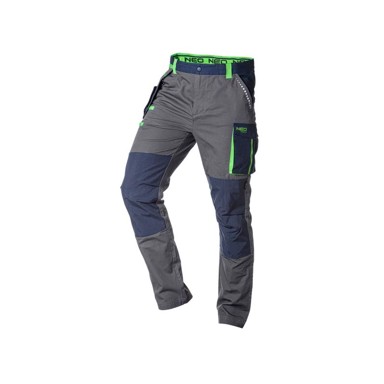 NEO TOOLS Radne hlače, crne, 81-227