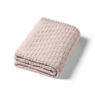 BABYONO Pletena pamučna dekica 75×100 cm, bež