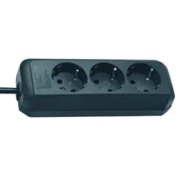 BRENNENSTUHL Produžni kabel Eco, 3 utičnice, crna