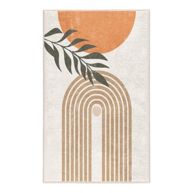 MILA HOME Krem perivi tepih 160x230 cm Dot Arch