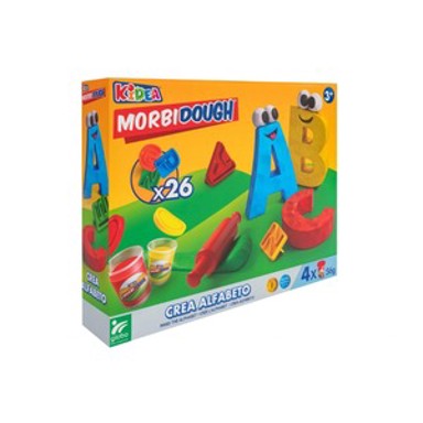 Plastelin Slova Morbidough, 4 X 56g