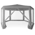 MULTIGARDEN Vrtni paviljon s komarnikom, 2x2x2 m, sivi