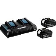MAKITA AKU Set baterija + punjač - 2x BL1860B + DC18RD 2 x 6,0 Ah LXT 18 V
