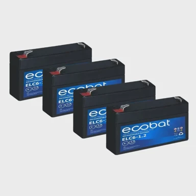 ECOBAT AGM baterija 6V 1.2Ah, VRLA, bez održavanja (4 kom)