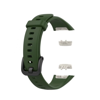B-STRAP Silicone remen za Honor Band 6 / Huawei Band 6, army green