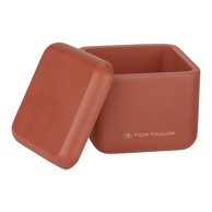 WENKO Narančasti kupaonski organizator za pamučne vatice od polyresina Tom Tailor T-Rounded 