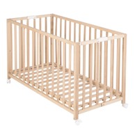 ROBA Dječji krevet na kotačićima/sklopivi 60x120 cm u prirodnoj boji Fold up