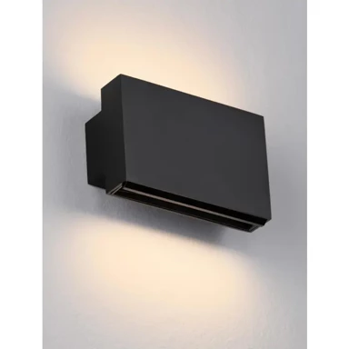 Zidna lampa Oti, LED, 10 W, 487 lm, 3000 K, IP20, crna