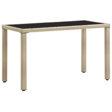Vrtni stol od poliratana 123x60x74 cm, bež