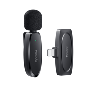 YESIDO Bežični lavalier mikrofon KR12 Lightning, crni